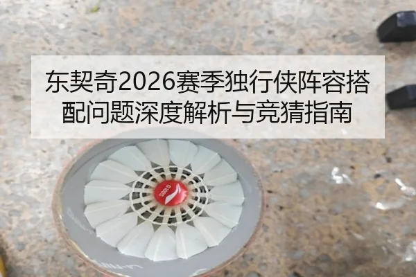东契奇2026赛季独行侠阵容搭配问题深度解析与竞猜指南